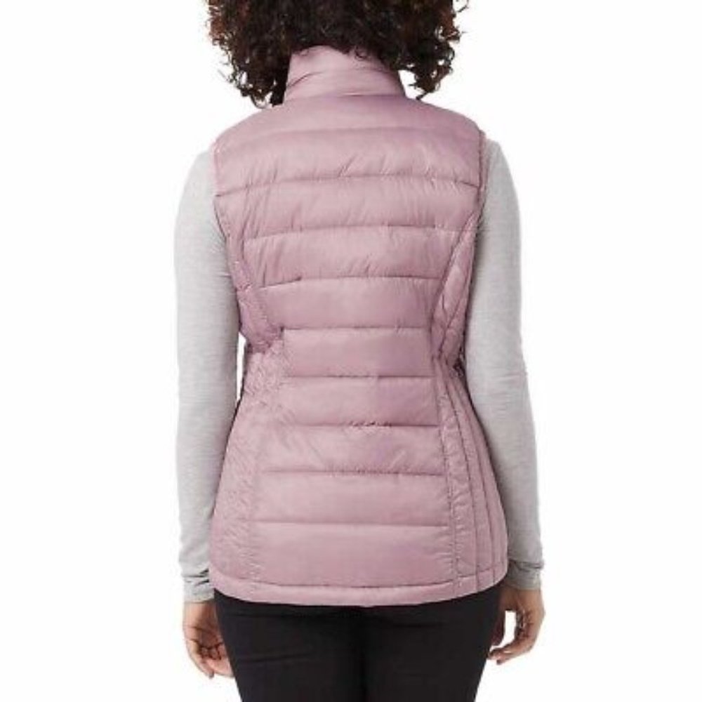 32 Degrees Heat Womens Lightweight Warmth Packable Vest Pink NWT - Picture 2 of 4